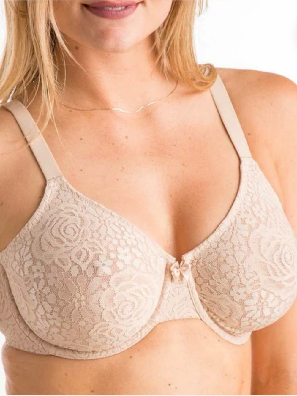 Wacoal Halo floral lace unlined underwire bra